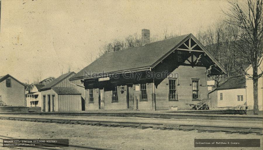 Postcard: Railroad Station, Becket, Massachusetts